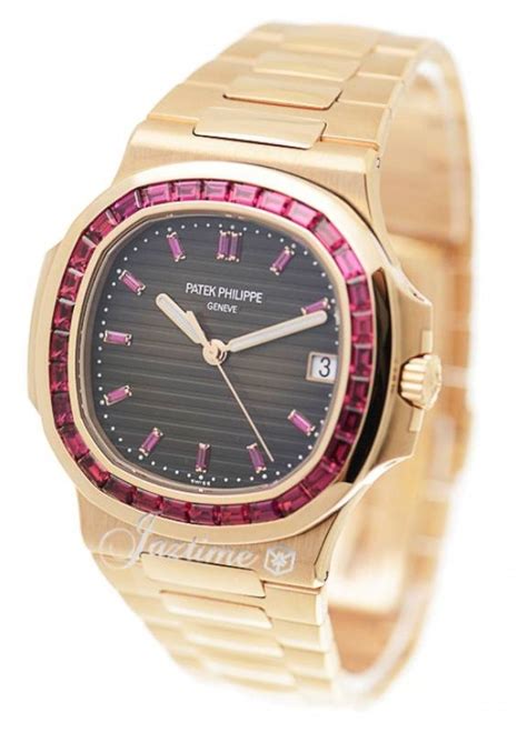 patek philippe nautilus rose gold ruby